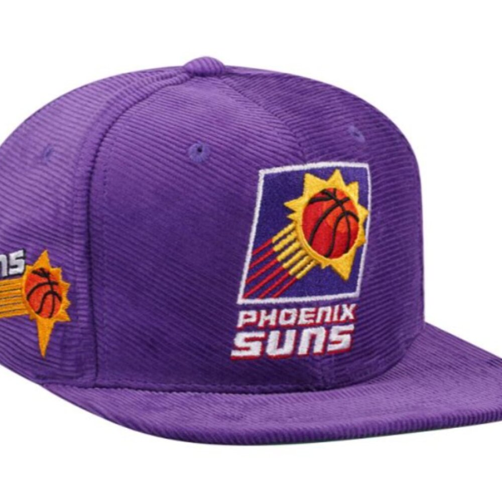 Mitchell & Ness Phoenix Suns Purple Cord Hardwood Classic Snapback Hat